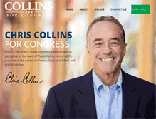 Tablet Screenshot of collinsforcongress.com